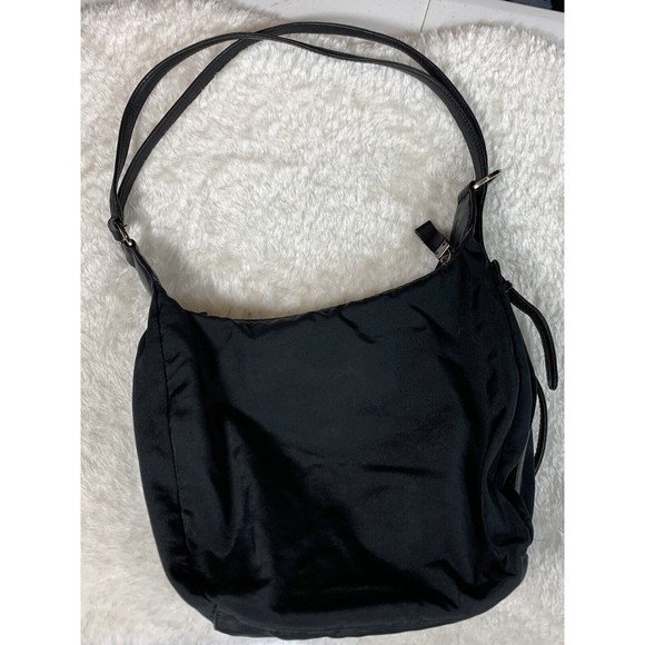 COBO INTERNATIONAL handbag satchel Logo Canvas silver Hardware black leather - Picture 14 of 16